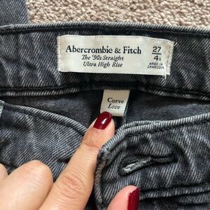 Abercrombie split hem jeans